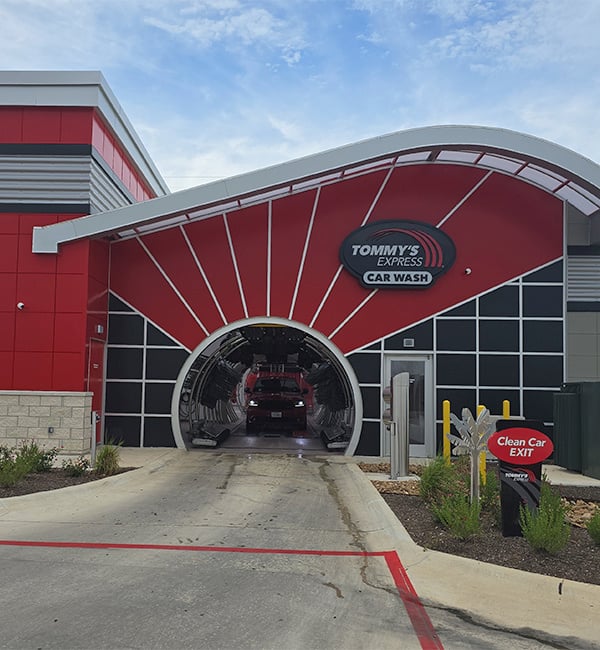 Entrance of Tommy's Express Car Wash