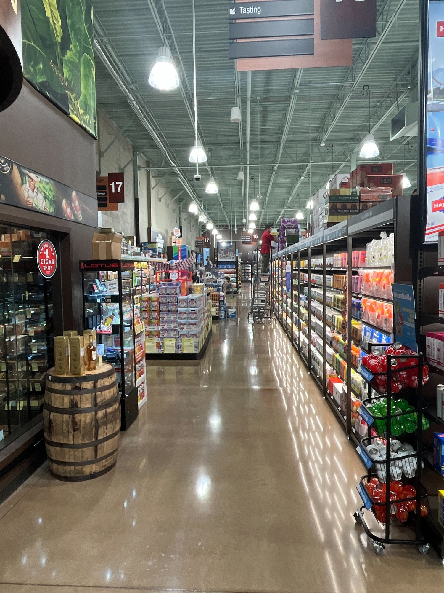 Total Wine store aisle