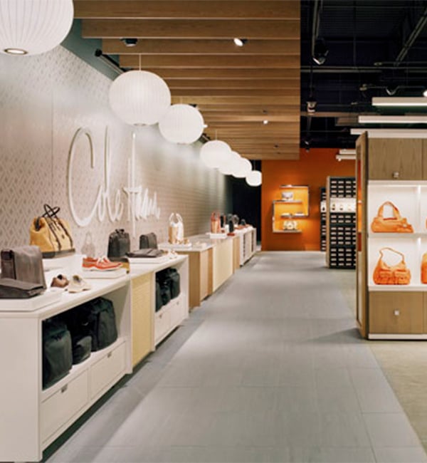 Interior of retail store by RCS construction